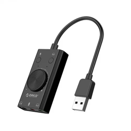 Orico Karta dźwiękowa na USB, regulacja głośności SC2-BK-BP